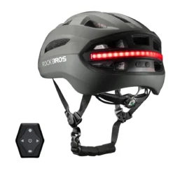 Steering Remote Smart Riding Helmet with Bike Headlight and Tail Light GlowGuard