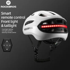 Steering Remote Smart Riding Helmet with Bike Headlight and Tail Light GlowGuard