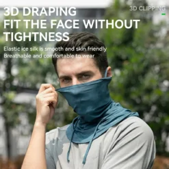 Summer Ice Silk Neck Gaiter Helmet Line
