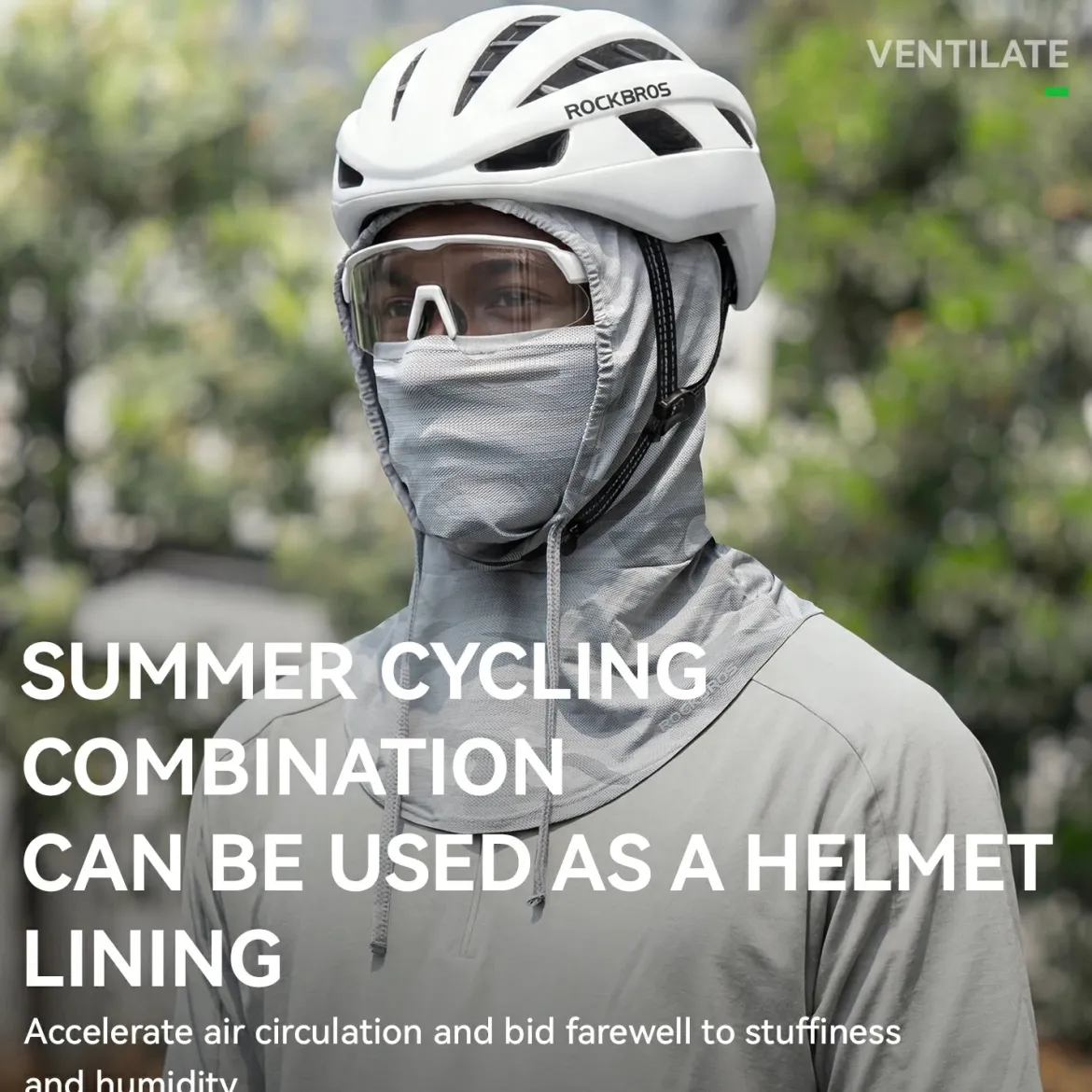 Summer Ice Silk Neck Gaiter Helmet Line