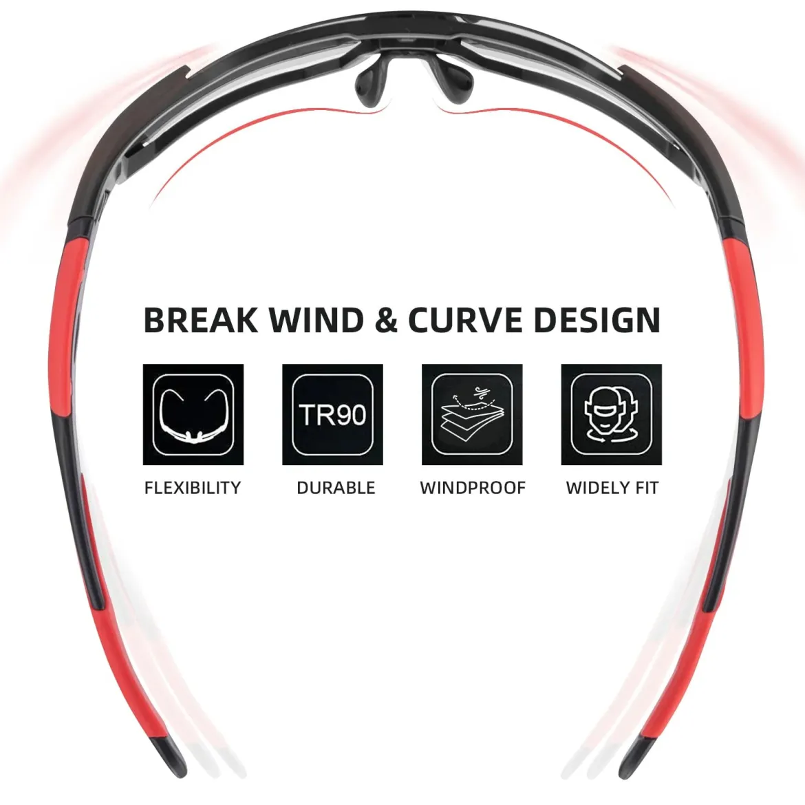TAC Lightweight Polarized Sunglasses for Cycling & Fishing
