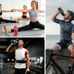 Twin Pack 600ml Cycling Water Bottles for Bike Riding