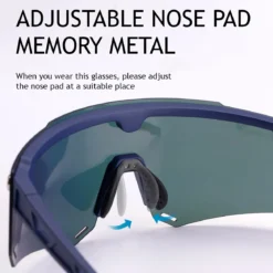 Unisex Polarized Cycling Glasses with 2 Replaceable Lenses
