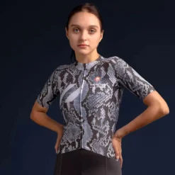 VeloNuts Women‘s Cycling Jersey Dragon-Blanc
