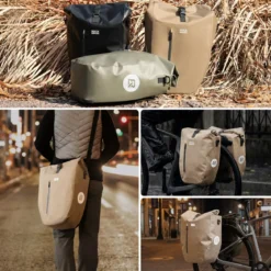 Waterproof Bike Rack Bag 20L Roll-Top Rear Pannier