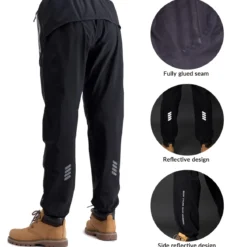 Waterproof Overtrousers for Men Women with Reflective