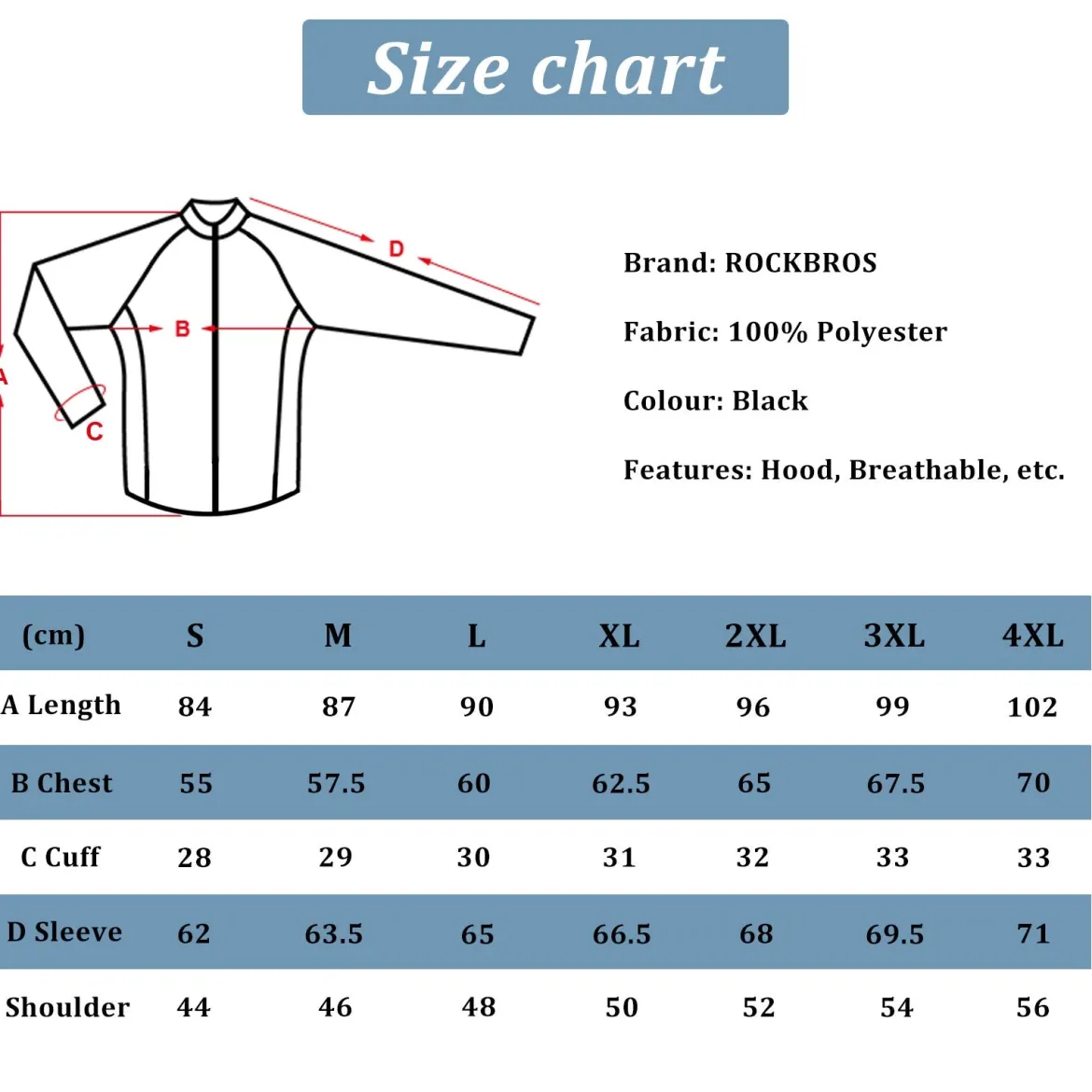 Waterproof Raincoat for Men Women with Reflective
