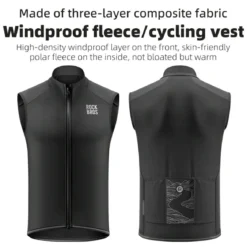 Windproof Fleece Cycling Vest