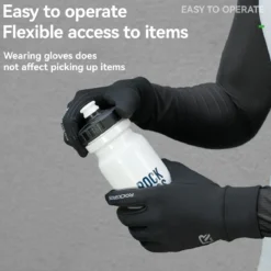 Winter Cycling Gloves Windproof Touch Screen Non-Slip Fleece Lined