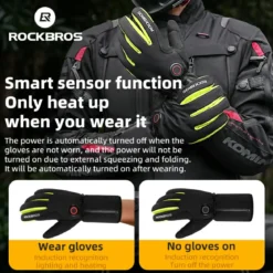 Winter Induction Heated Gloves Warm Windproof