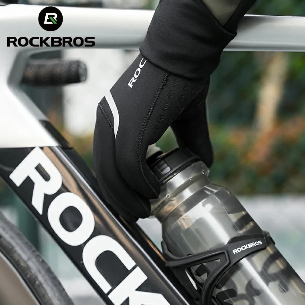 Winter Riding Gloves Water Repellent Full-Palm Silicone